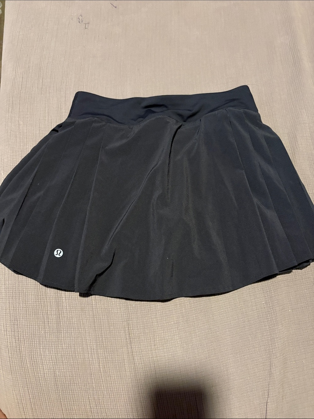 lululemon athletica Black Pleated Skater Skirt